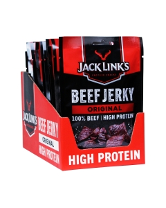 Jack Link's Beef Jerky - Original Flavour - Box of 12 x 60 g Packs