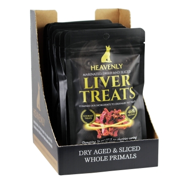 Heavenly - Liver Treats - Complementary Pet Food for Dogs - Box of 12 x 50 g Packs