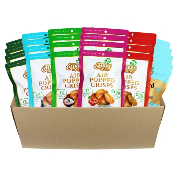 Hi Fibre - Air Popped Crisps - Variety Pack - 24 x 22 g