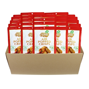 Hi Fibre - Air Popped Crisps - Summer BBQ - 24 x 22 g