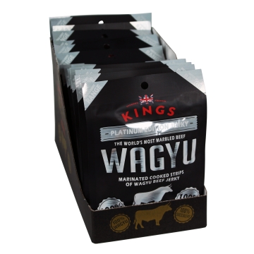Kings Wagyu Jerky - Platinum Edition - Box of 16 x 25 g