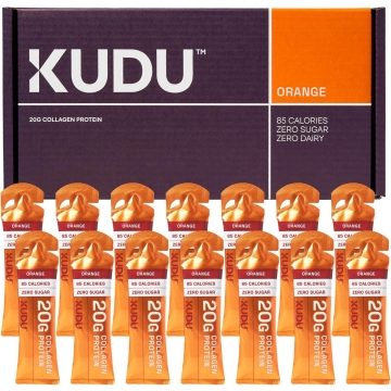 Kudu Liquid Collagen Sachets - Bovine Protein - Orange - 14 x 63 g