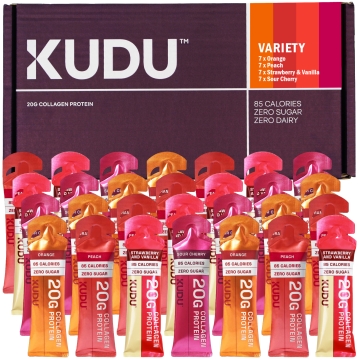 Kudu Liquid Collagen Sachets - Bovine Protein - Variety Case - 28 x 63 g