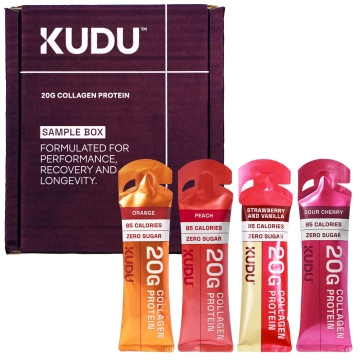 Kudu Liquid Collagen Sachets - Bovine Protein - Variety Sample Case - 4 x 63 g