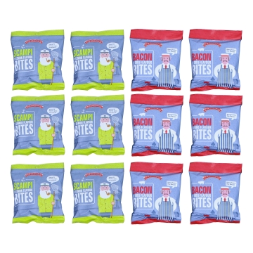 Pub Original - Scampi Lemon and Bacon BBQ Flavour Bites - Box of 12 x 40 g