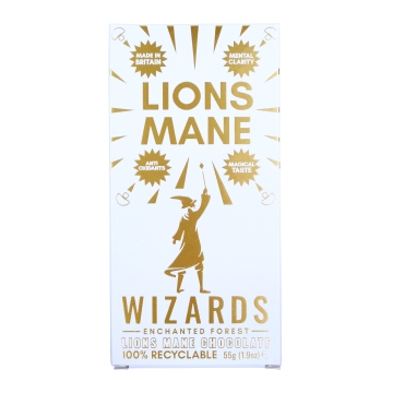 Wizards Magic Enchanted Forest Lions Mane Chocolate  55g Bar