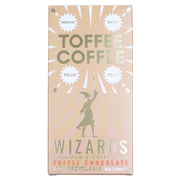 Wizards Magic Beans Toffee Cofee Chocolate  55g Bar