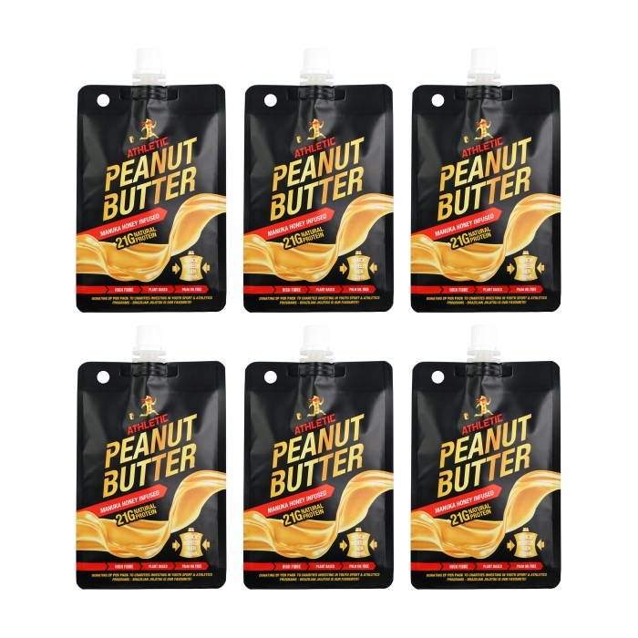 Athletic Peanut Butter - Manuka Honey Infused - 6 x 90g Packs