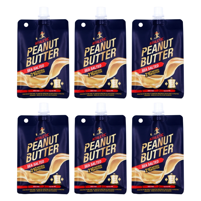 Athletic Peanut Butter - Sea Salted - 6 x 90g Packs