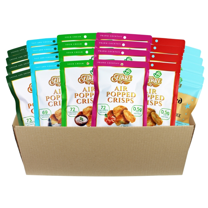 Hi Fibre - Air Popped Crisps - Variety Pack - 24 x 22 g
