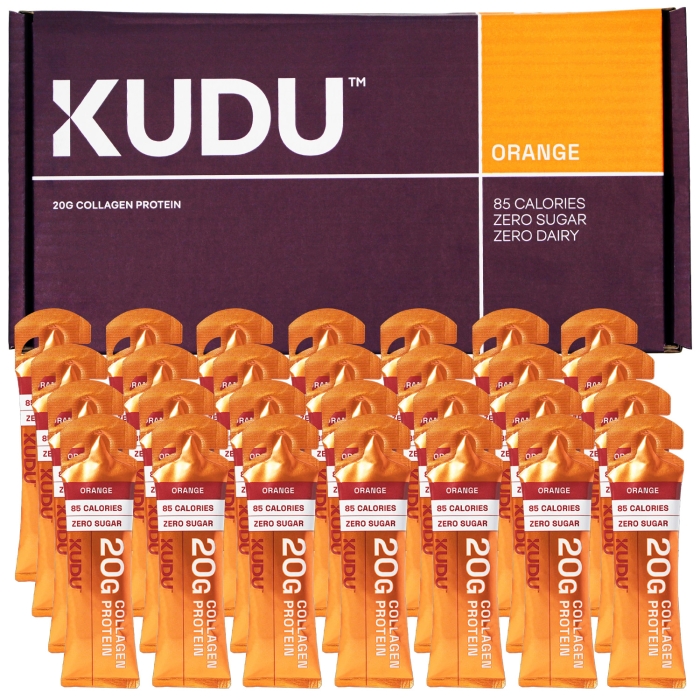 Kudu Liquid Collagen Sachets - Bovine Protein - Orange - 28 x 63 g