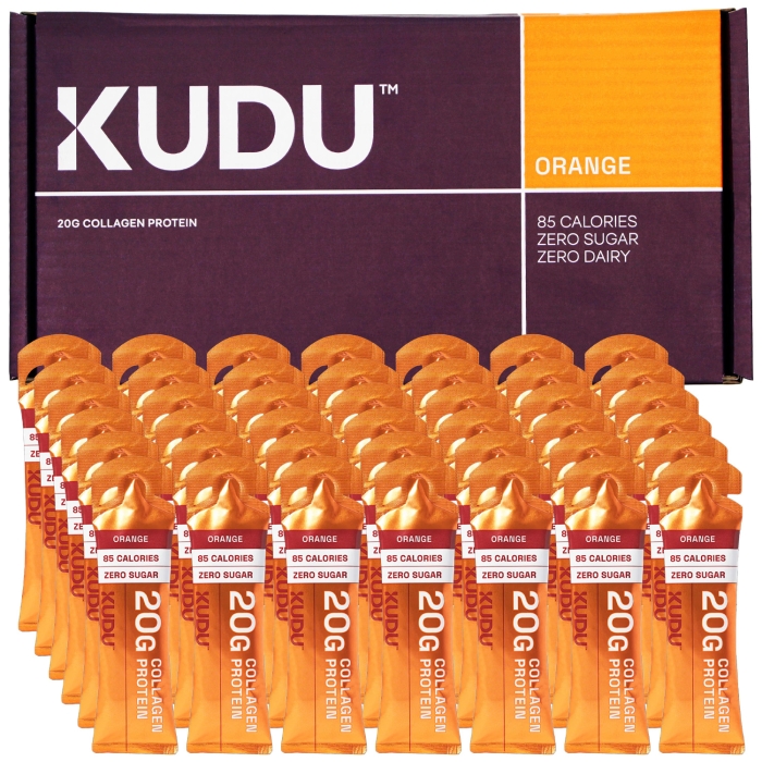 Kudu Liquid Collagen Sachets - Bovine Protein - Orange - 42 x 63 g
