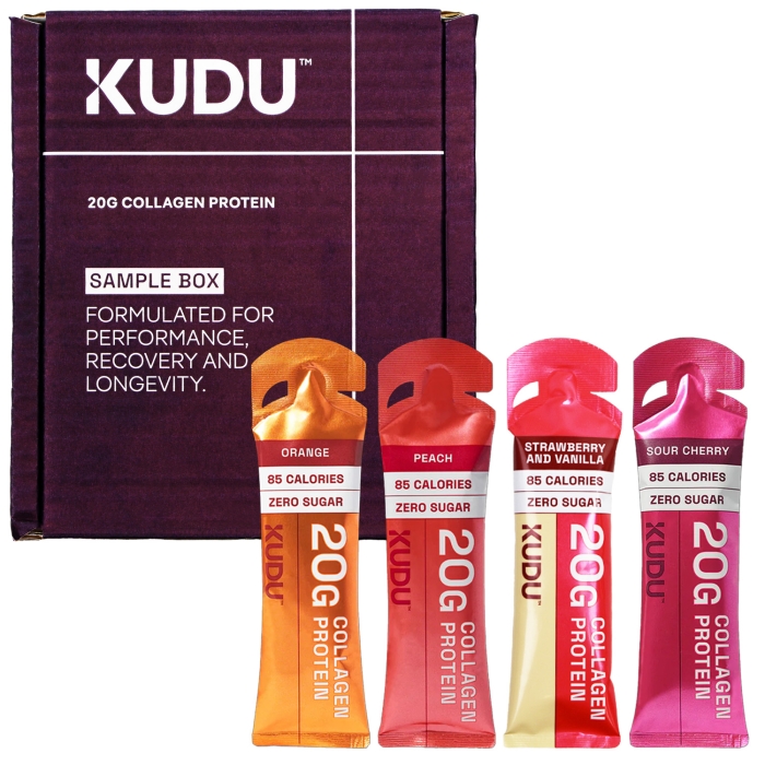 Kudu Liquid Collagen Sachets - Bovine Protein - Variety Sample Case - 4 x 63 g