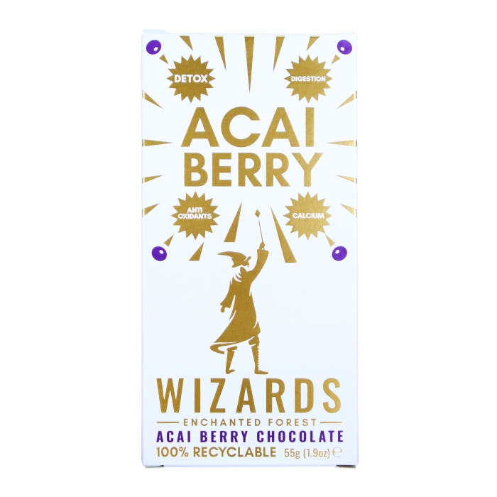 Wizards Magic Enchanted Forest Acai Berry Chocolate  55g Bar