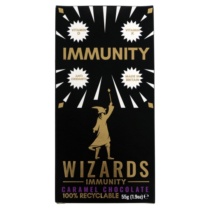 Wizards Immunity Caramel Chocolate 55g Bar